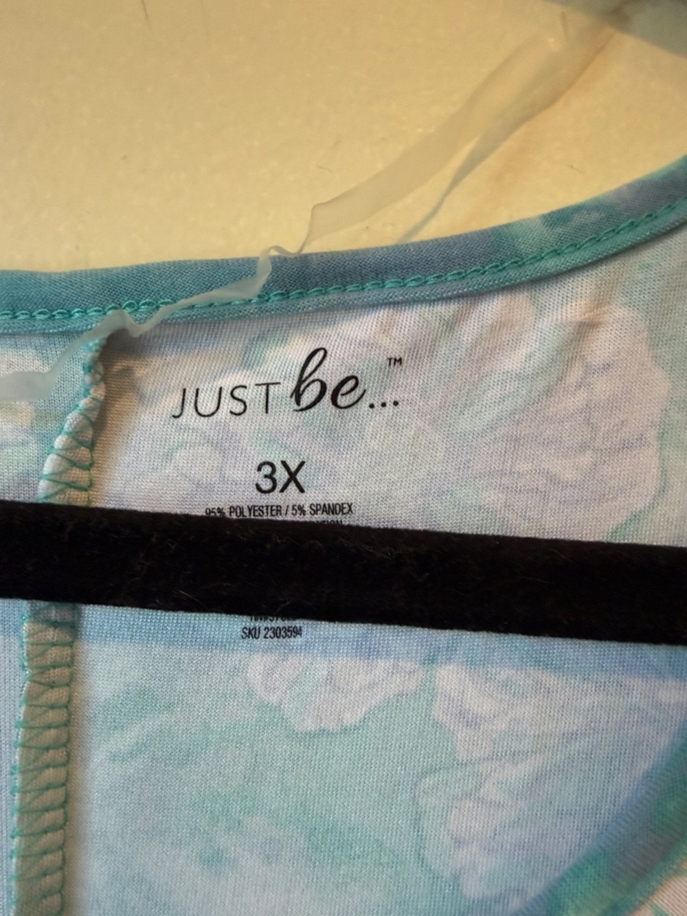 just be Teal Floral Sleeveless Swing Top - Picture 3 of 5